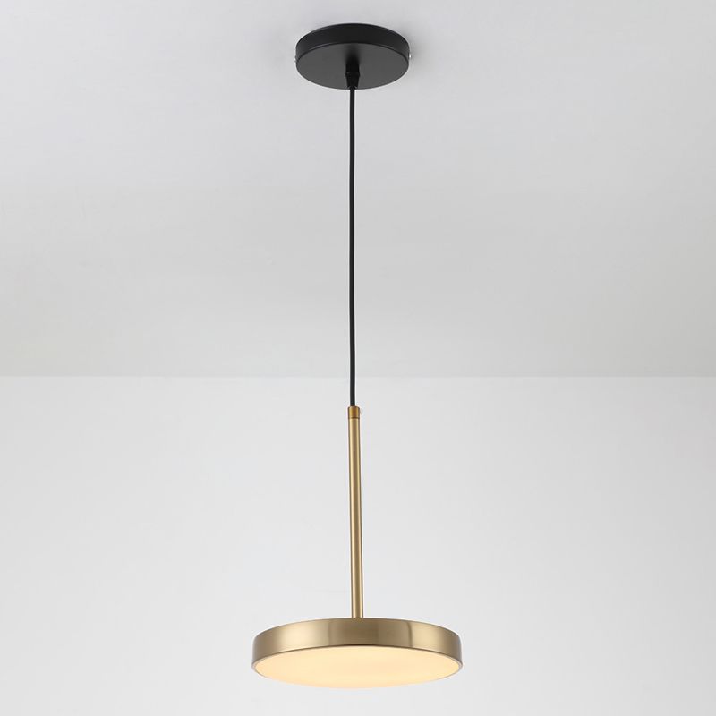Nordic Simple Hanging Ceiling Light Circular Metal LED Hanging Light Fixtures for Restaurant