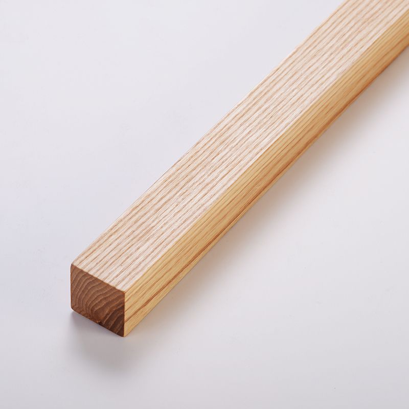 1 Light Linear Floor Lamp Contemporary Wood Standard Lamps for Bedroom