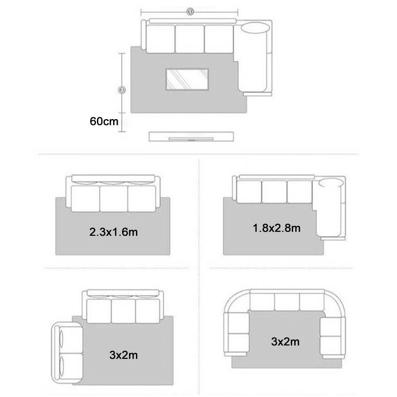 Green Modern Area Rug Polyester Geometric Print Area Rug Anti-Slip Washable Carpet for Home Decor