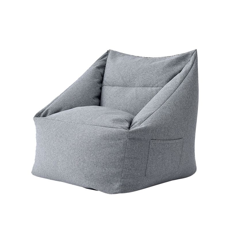 Linen Barrel Accent Chair 25.98" L x 25.98" W x 27.55" H Washable Chair with Storage