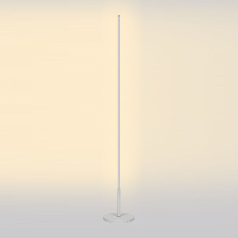 Lampade a pavimento pilastro in stile moderno in metallo 1 luce pavimento