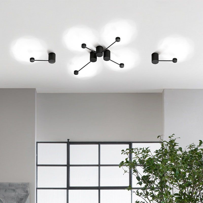 Linee geometriche Minimalismo Lampada a parete LED POST-MODERN STIIGNER SCONCE LUCI IN NERO