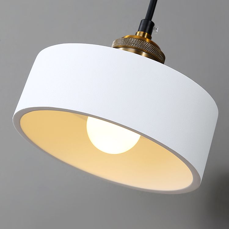 Modern Metal LED Wall Sconce Geometric Shape Wall Light with Resin Shade for Bedroom