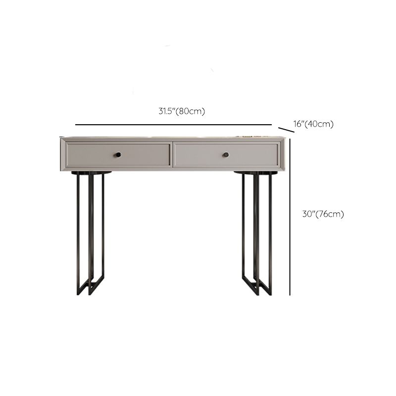 Standing Grey Makeup Vanity Desk Bedroom Vanity Dressing Table Set