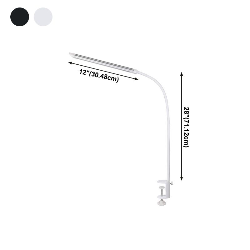 Modern Linear Table Lamp Metal Single Light Table Light for Bedroom