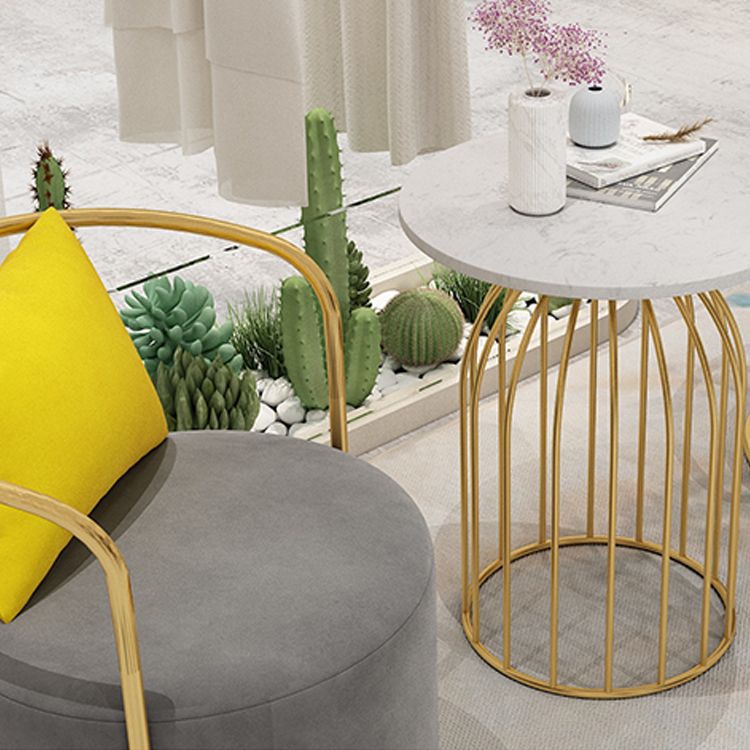 Glam Velvet Dining Room Chair Metal Dining Side Armless Chair for Restaurant Use