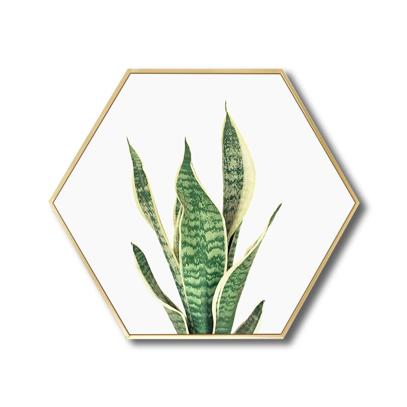 Botanical Leaves Wall Decor Scandinavian Textured Bathroom Canvas, Multiple Sizes