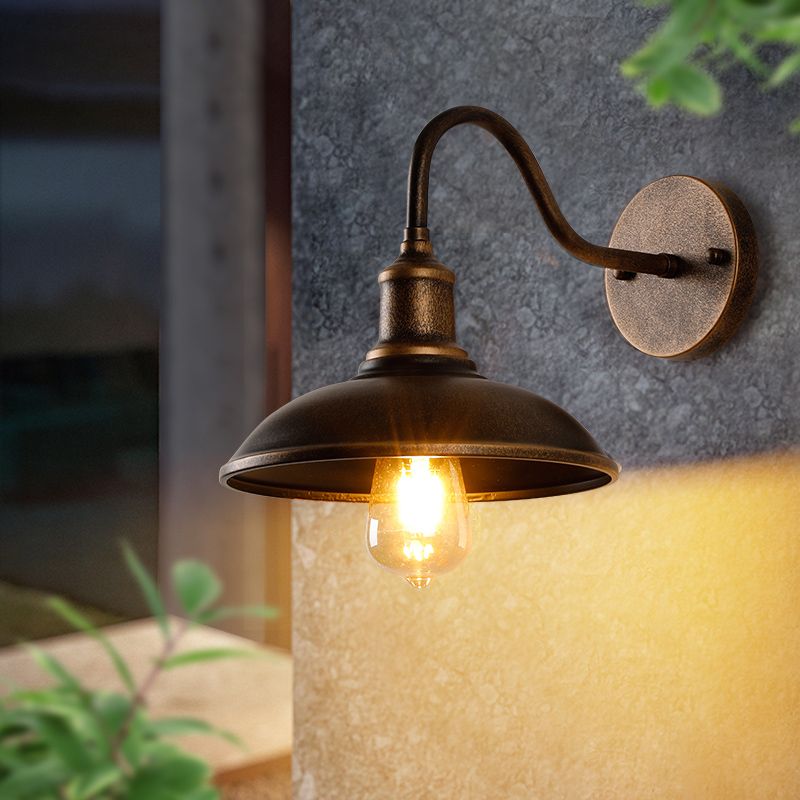 Lidwandmontaglampen Vintage Industrial Metall Wandleuchten Beleuchtungskörper für den Innenhof
