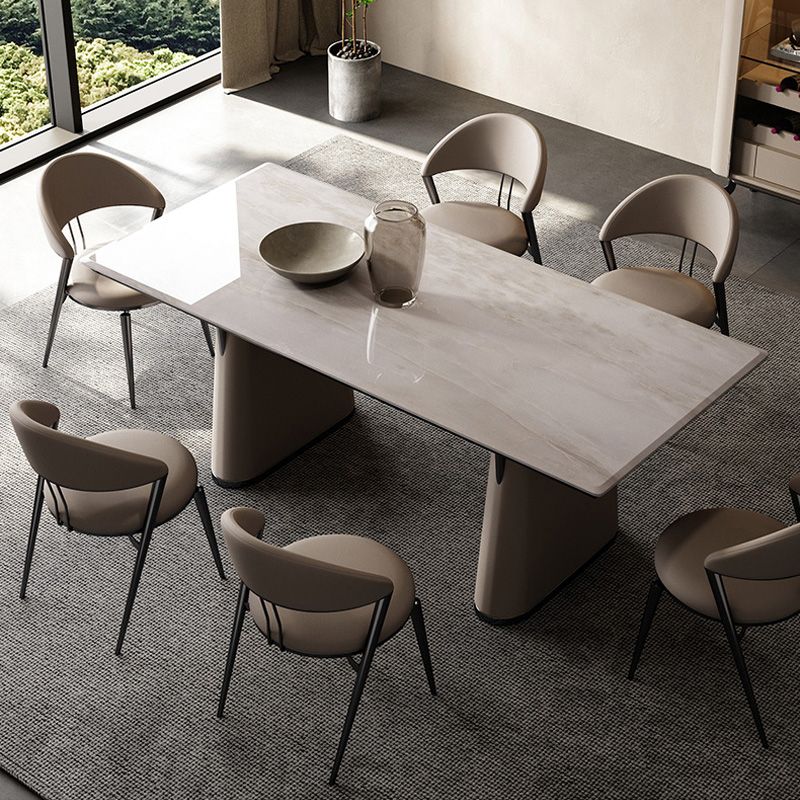 Modern Indoor Kitchen Dining Chair Open Back Dining Side Chair