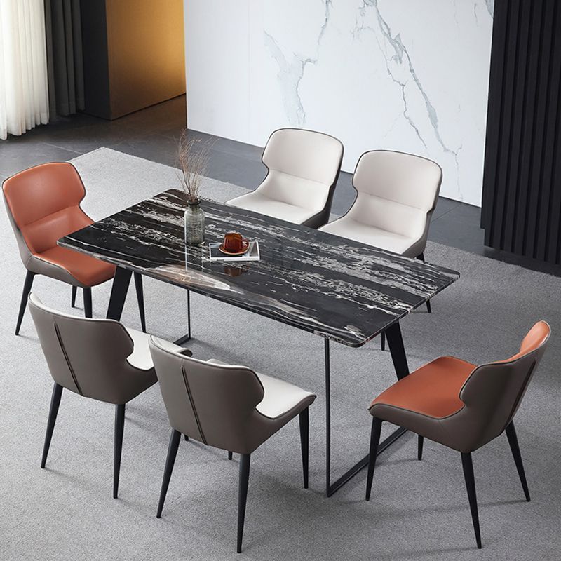 Modern Style Faux Leather Chairs Wingback Arm Chair for Home Use