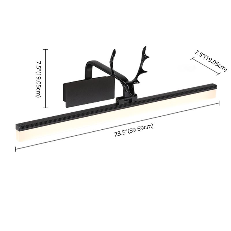Modern Minimalist Style Linear Wall Mounted Vanity Lights Metal Vanity Sconce for Toilet