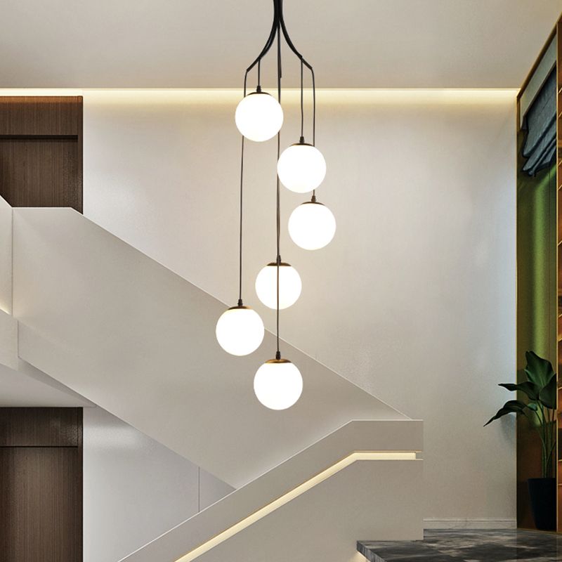 Kugelförmige Formglasanhänger Lichter Moderne Stil einzelne hängende Lampen