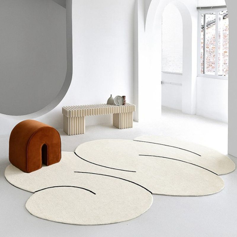 Tapis pur de couleur purement de tapis pure de tapis pure de tapis pur non split blanc pour salon pour le salon