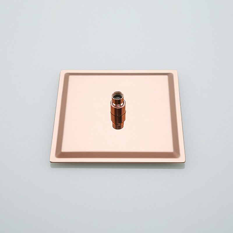 Stainless Steel Square Showerhead Standard Spray Pattern Wall-Mount Showerhead