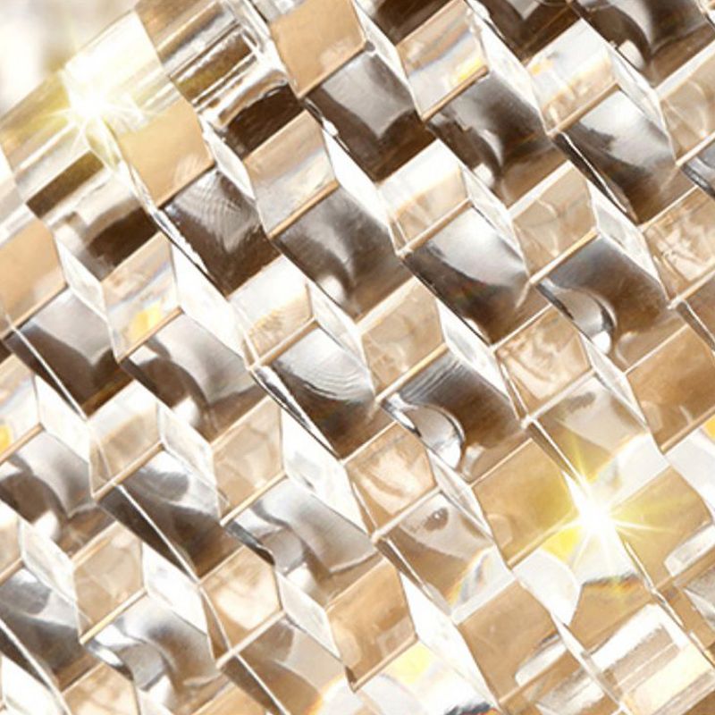 Contemporary Luxury LED Pendant Light Metal Linear Chandelier for Living Room