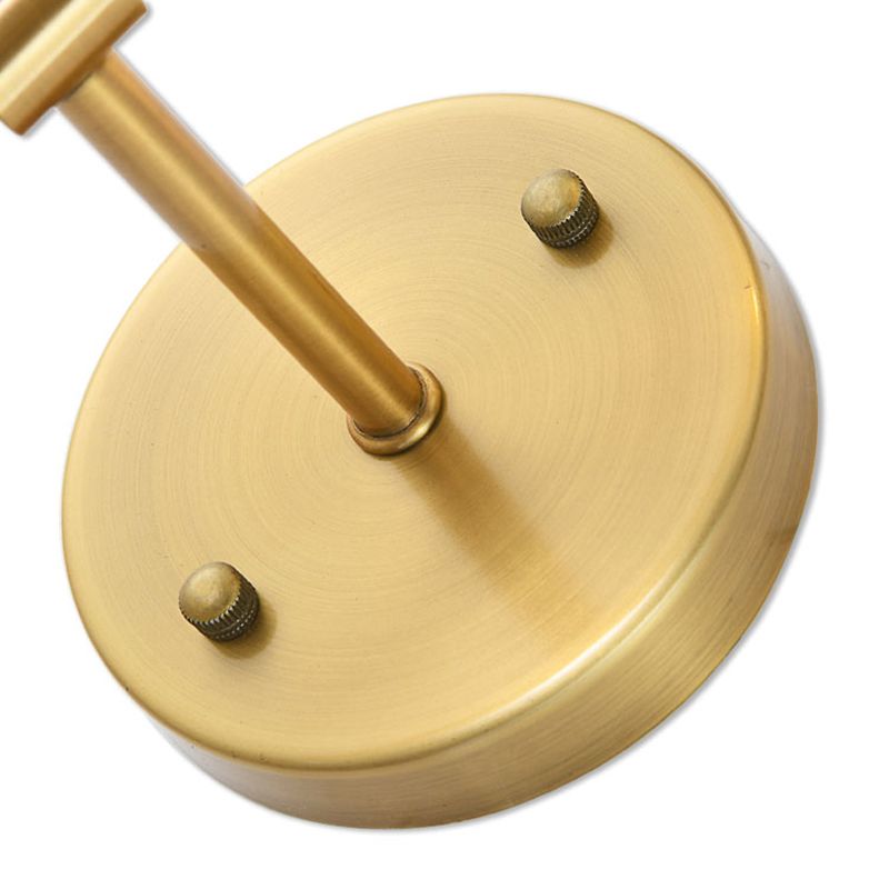 Nordic Style Iron Vanity Light Fabric Shade Vanity Lamp for Shower Room