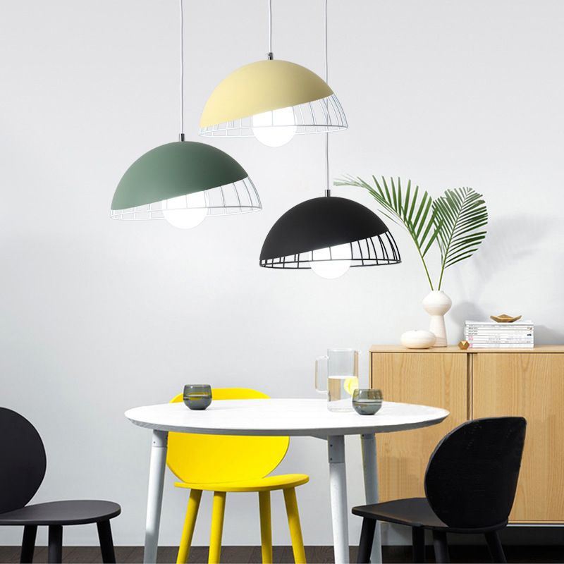 Metal Dome Ceiling Pendant Light Simplicity Style Pendant Light Kit for Dinning Room