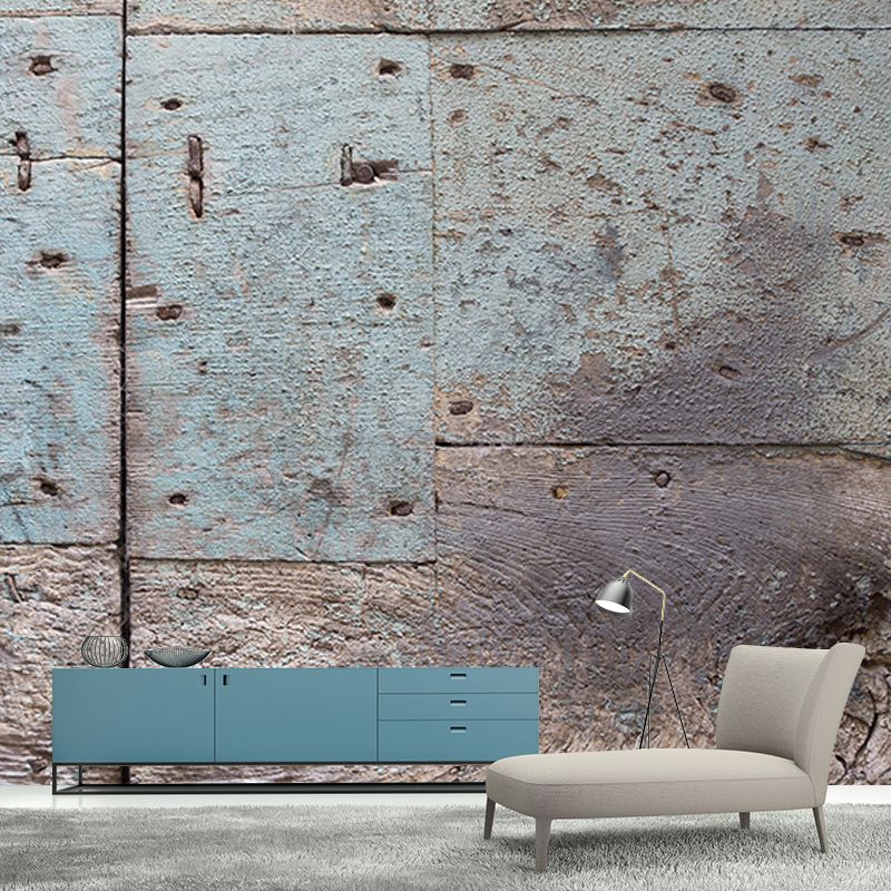 Industrial Wood Grain Mural Wallpaper Horizontal Photography Living Room Wall Art
