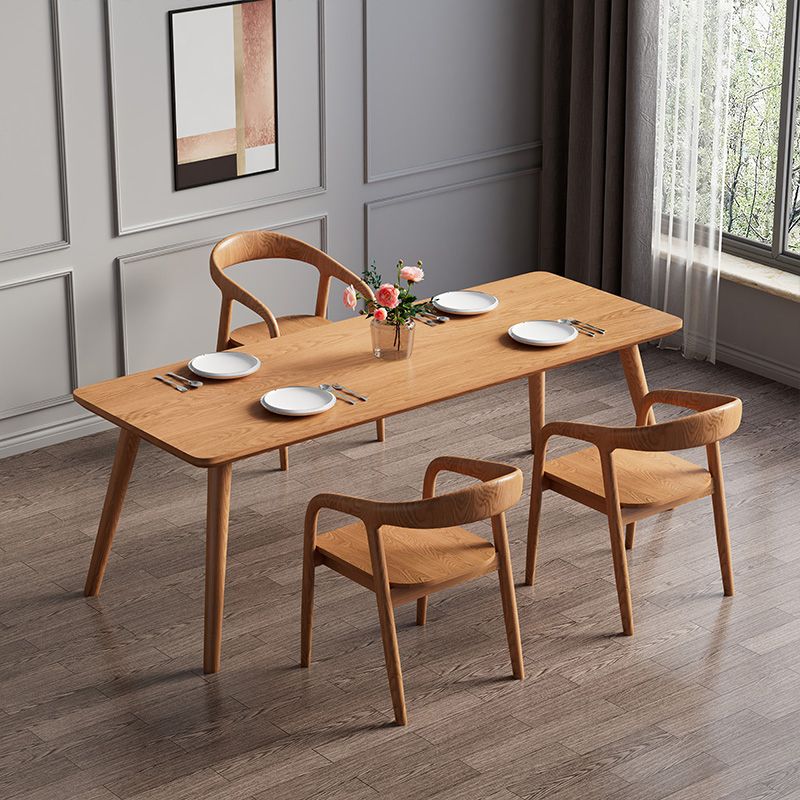 Modern 1/4/5/7 Pieces Dining Set Rectangle Pine Wood Dining Table for Dining Room Kitchen