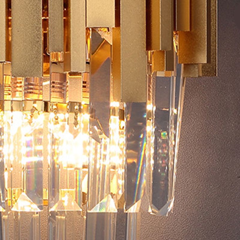 Kristallgeometrische Schatten Wandleuchte moderne Wandhalterung Leuchte in Messing