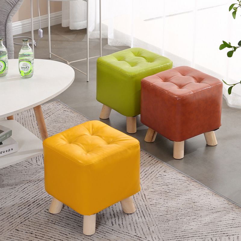 Modern Style Standard Square Leather Standard for Living Room