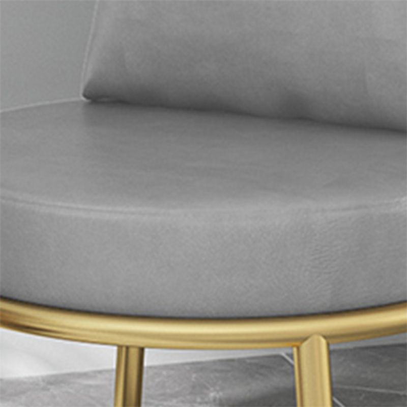 Glam Style 21.65 " Wide Pillow Back Metal Frame Sponge Arm Chair