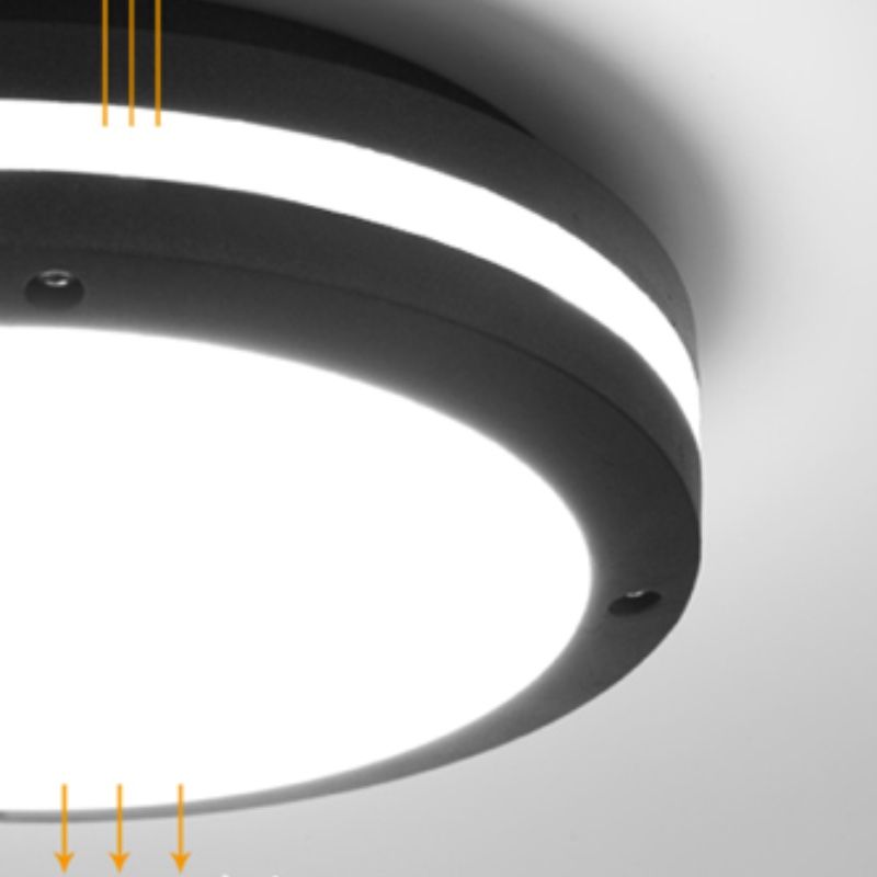 Ronde inbouwlamp Traditionele stijl waterdichte inbouwlamp met acrylkap