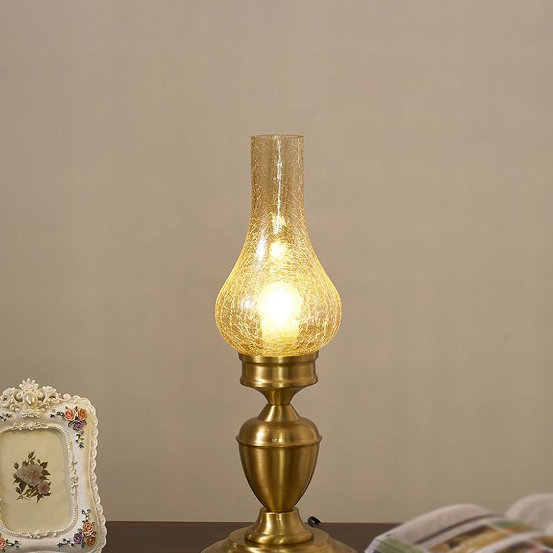 Contemporary Glass Table Lamp Eye-caring Table Lighting Fixture for Living Room