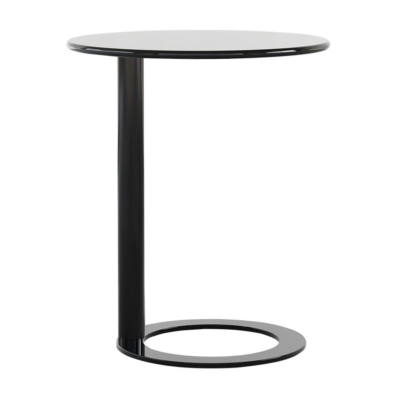 Scandinavian Metal Round End Table Pedestal 18.9"/ 23.6" H Side Table