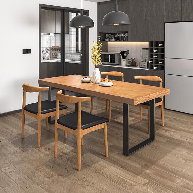 Modern 1/5/7 Pieces Dining Set Rectangle Pine Wood Dining Table for Dining Room Kitchen