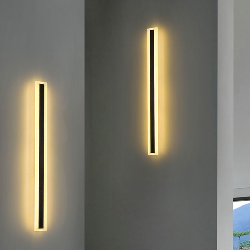 Rechthoek wandlicht moderne stijl led indoor buiten lijn vorm wandlamp armatuur