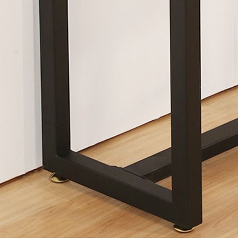 Contemporary Solid Wood Top Rectangle Bar Dining Table for Living Room