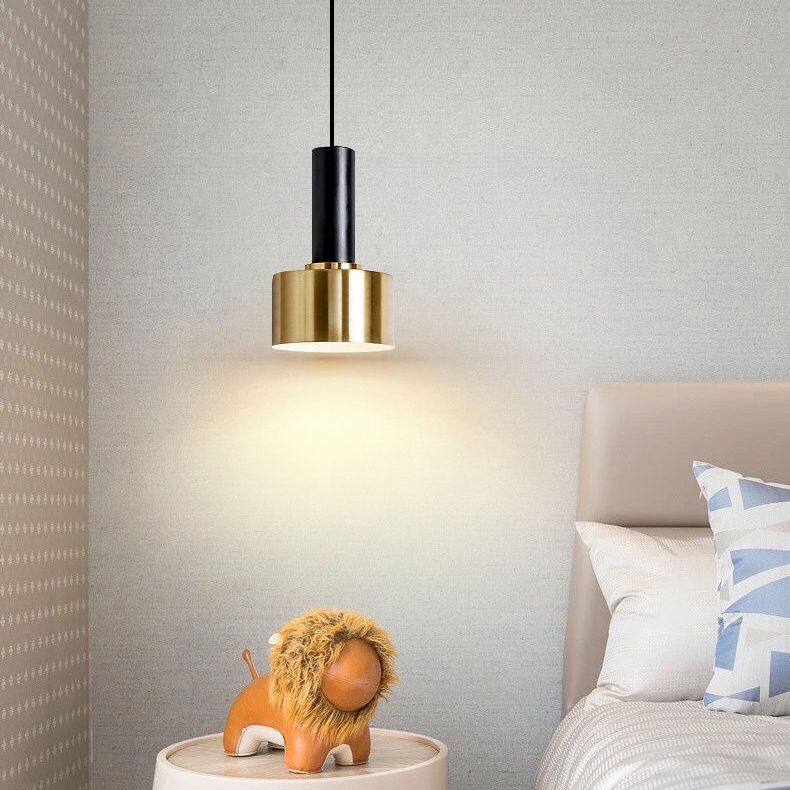 Modern Luxury Single Pendant Light Electroplate Iron Hanging Lamp for Dining Room