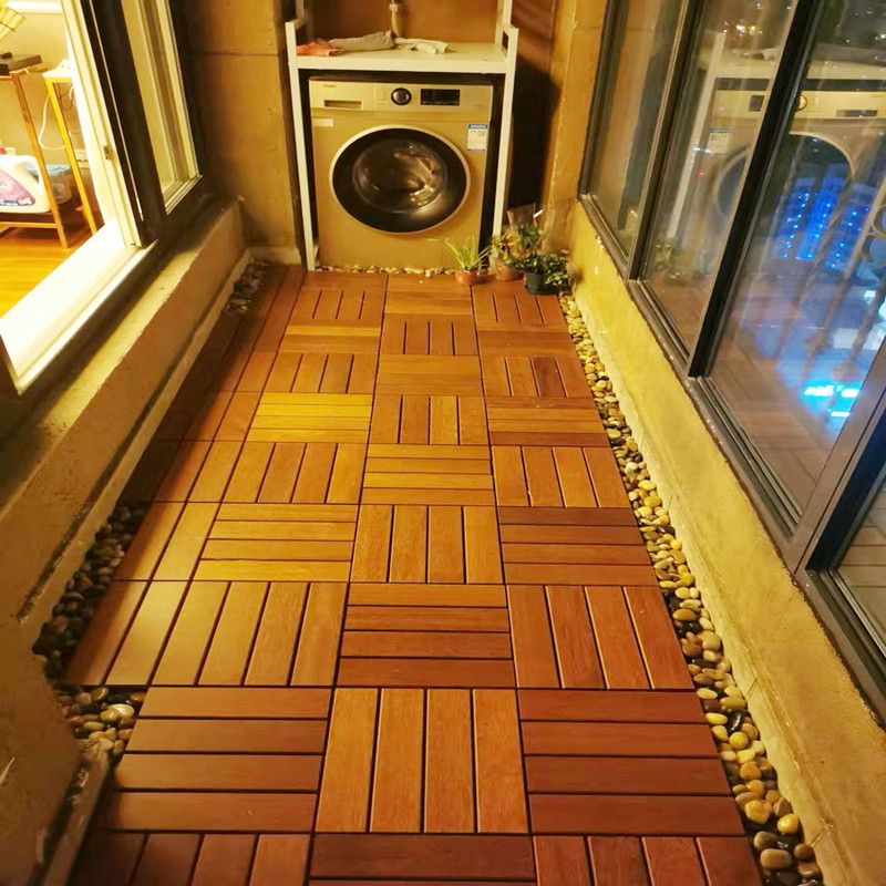 Outdoor Patio Water-resistant Composite Wooden Snapping Deck Plank