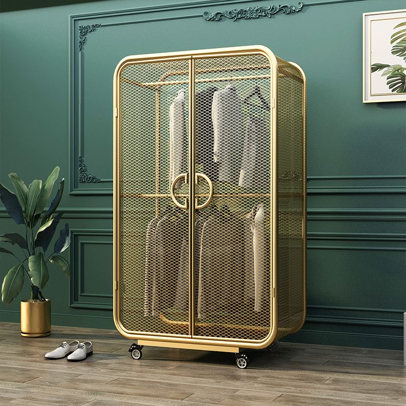 Contemporary Wardrobe Cabinet Metal Wardrobe Closet for Bedroom