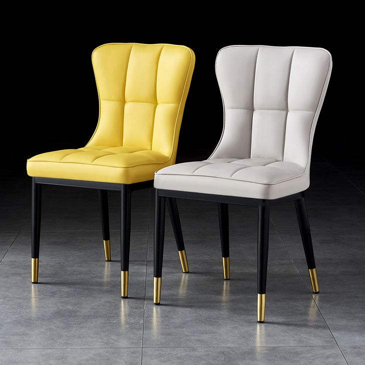 Parsons Dining Room Chair Glam Armless Dining Chairs for Home