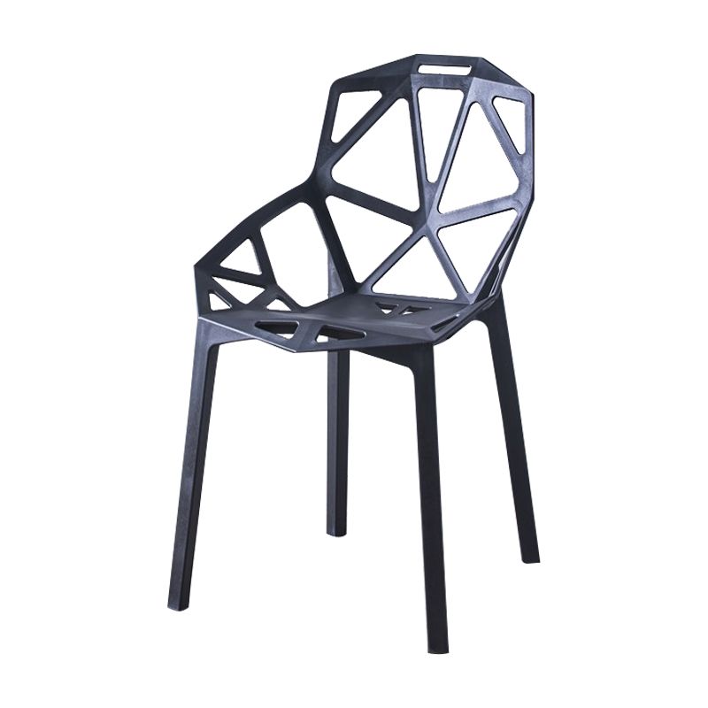 Sedie moderne sedie da pranzo con gambe di plastica per cucina