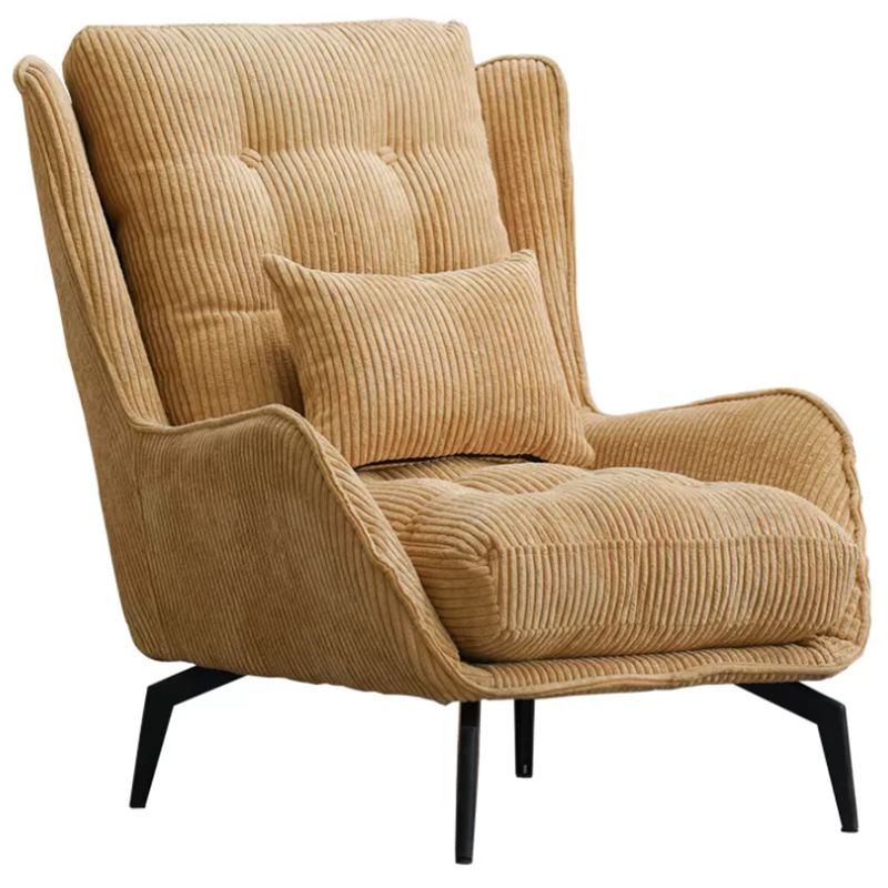 Corduroy Chair 30.70" L x 37.00" W x 46.45" H Tufted Cushions Chair