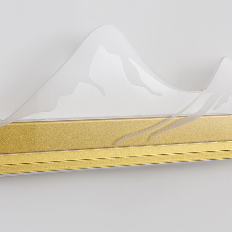 Metal quadrato a forma di parete sconce moderna stile 2 luci a parete luce montata