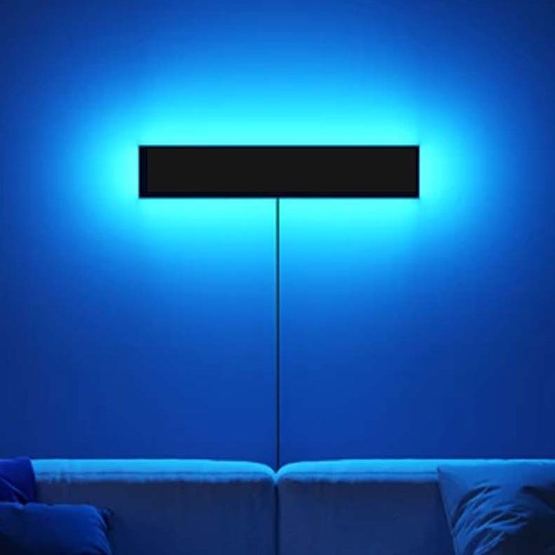 Modern Style Geometric Led Wall Lamp Metal 1-Light Wall Mount Light Fixture