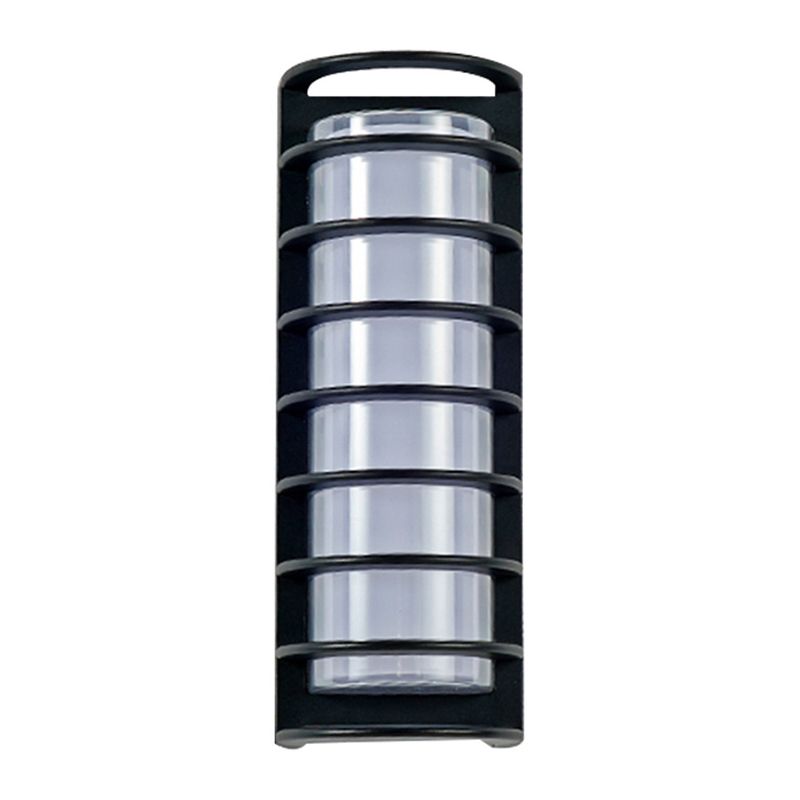 Simple Black Wall Sconce Fixture Half-Cylinder Outdoor Sconce Light