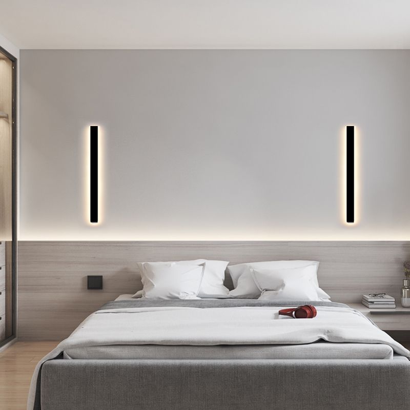 Linearer Schatten Metall Wandleuchten moderner Stil 1 Lichtwandmontage Licht