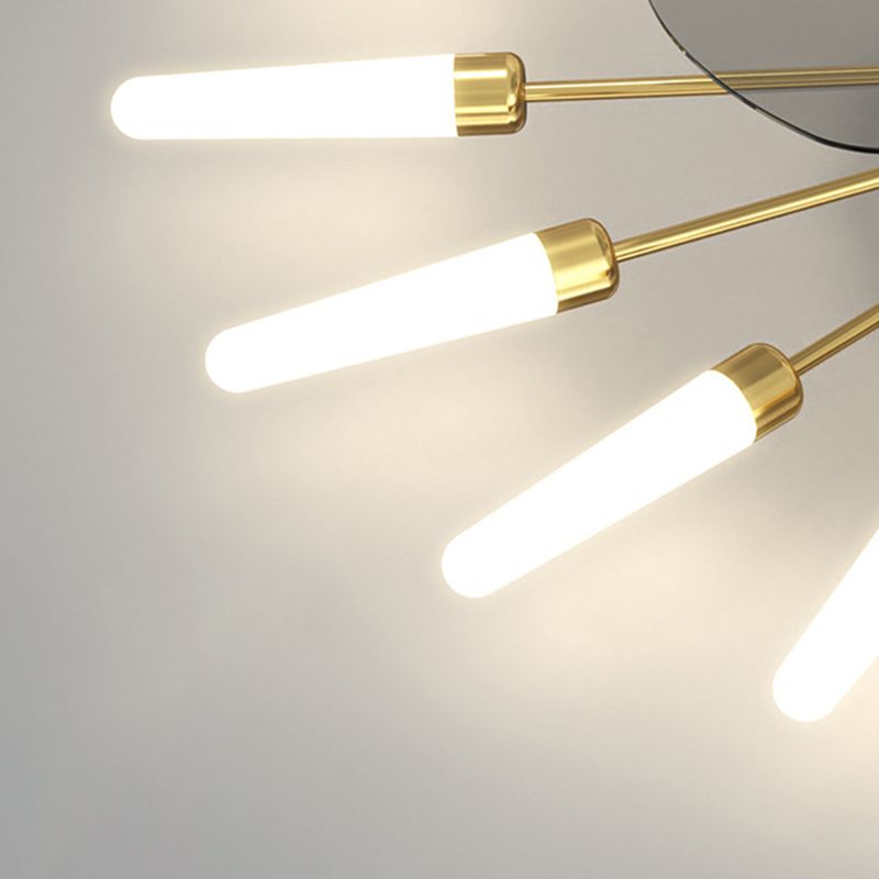 Multi Light Ceiling Fan Light Modern Style Metal Ceiling Fan Light for Bedroom