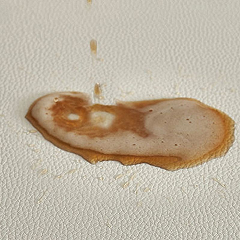 Faux Leather Scandinavian Sectional Sofa Stain-resistant White Sectional