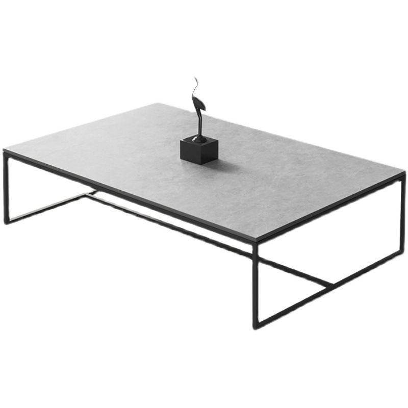 Rectangular Metal Coffee Table Modern 1 Single Cocktail Table