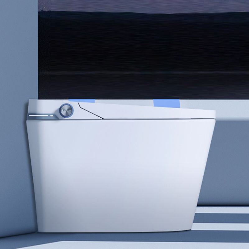 Modern White Flush Toilet Heated Seat Included Urine Toilet for Washroom