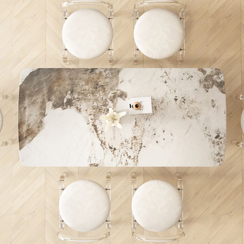 Modern 1/5/7 Pieces Dining Set Stone Dining Table for Dining Room Kitchen