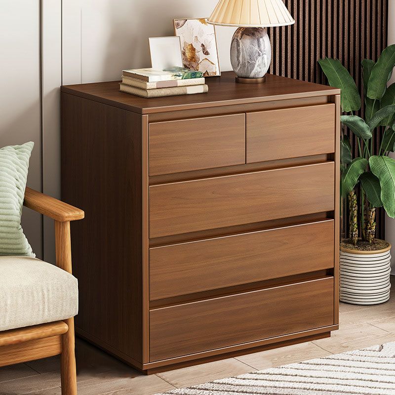 16" D Storage Chest Modern Wood Storage Chest in White and Brown