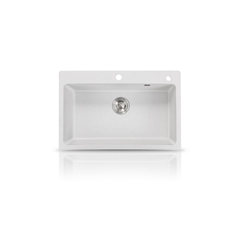 Single Bowl Kitchen Sink Modern Quartz Kitchen Sink with Drain Assembly