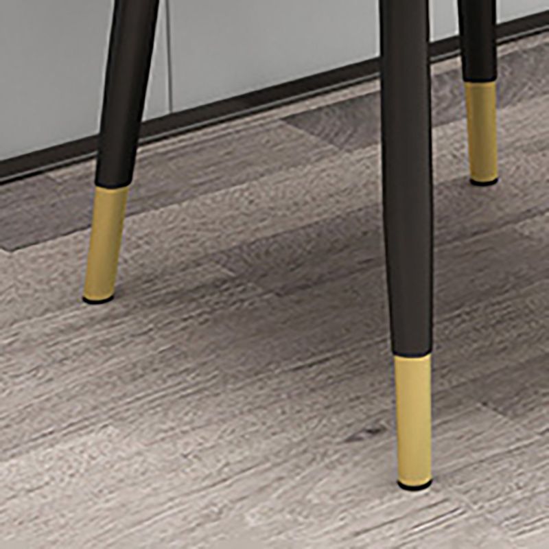 Inicio Silla auxiliar escandinava Silla de comedor Parsons tapizada en metal